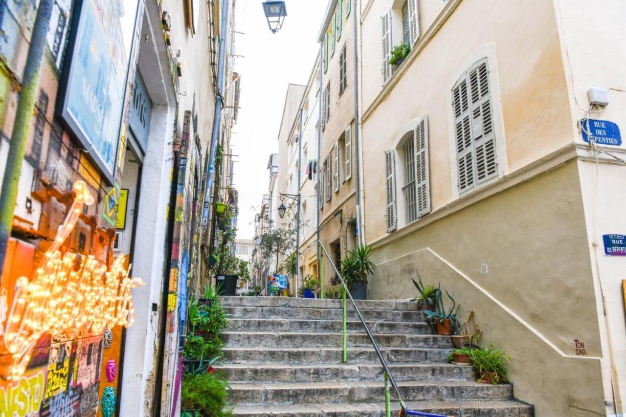 Apartamento Le Duplex - Terrasse Au Coeur De Marseille Panier Exterior foto