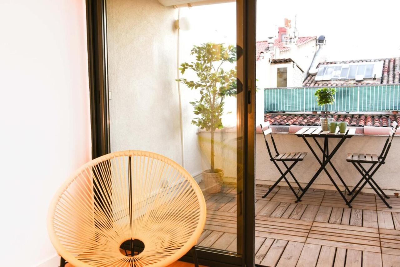 Apartamento Le Duplex - Terrasse Au Coeur De Marseille Panier Exterior foto