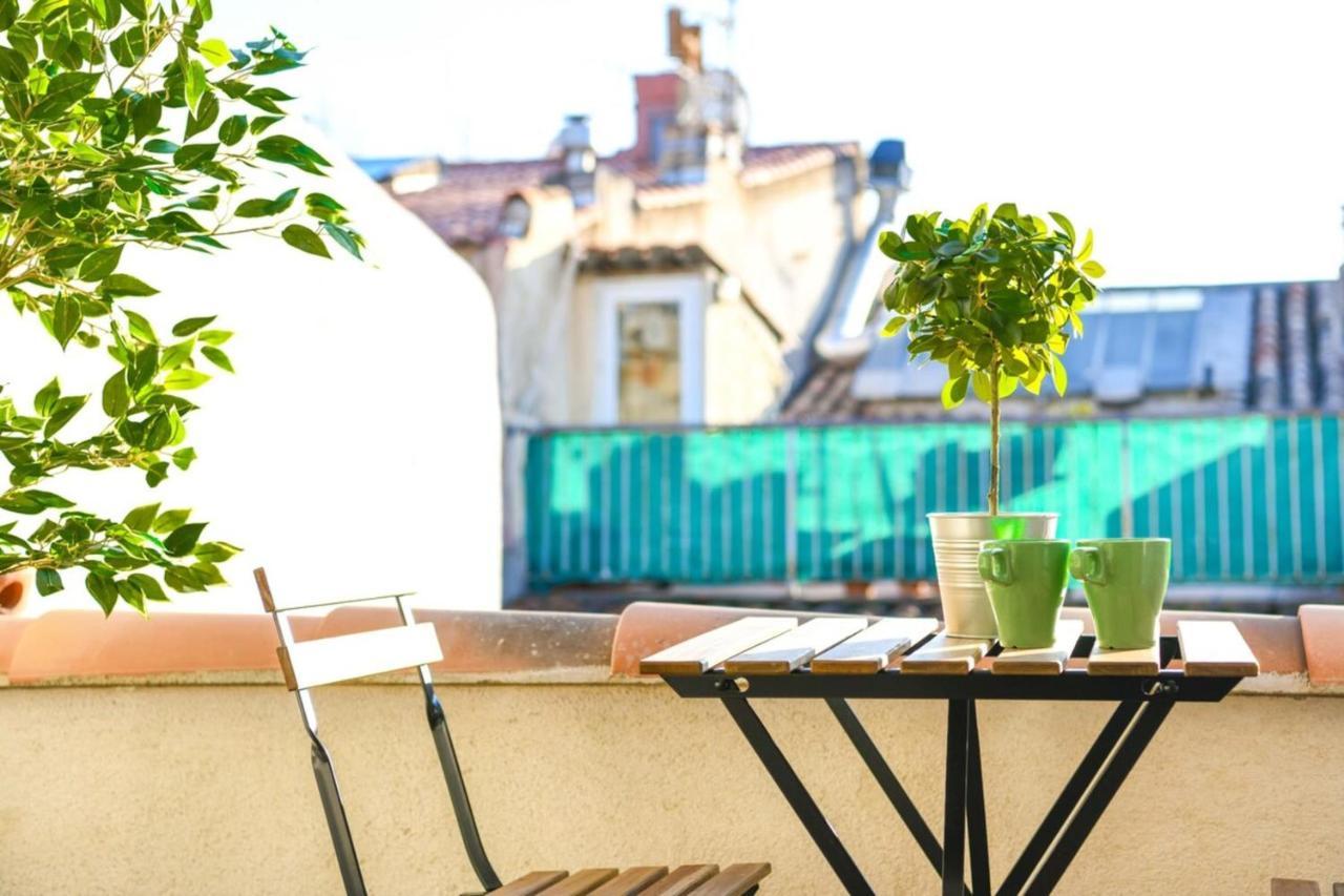 Apartamento Le Duplex - Terrasse Au Coeur De Marseille Panier Exterior foto